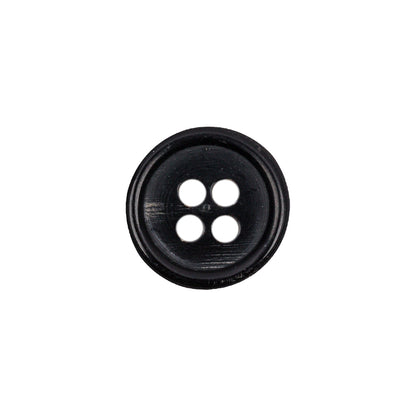 Black Horn Blazer Button - 24L/15mm