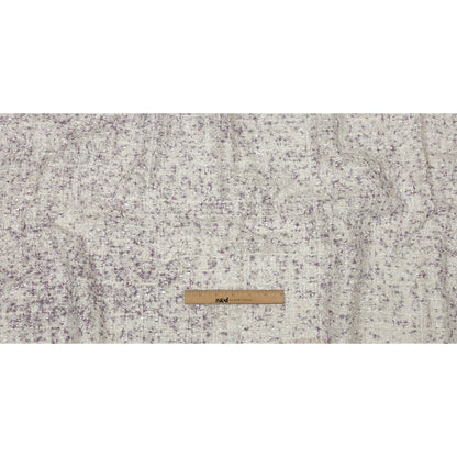Newcastle White Sand and Lavender Frost Viscose and Acrylic Chenille Tweed Drape