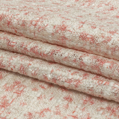 Newcastle Pink and Silver Coin Viscose and Acrylic Chenille Tweed Full