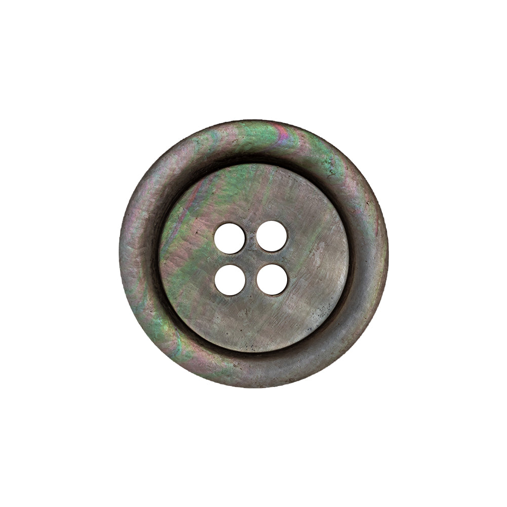 Italian Charcoal Gray, Green and Magenta Iridescent 4-Hole Tire Rim Sh