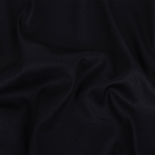 Medium Weight Midnight Navy Heavy Stretch Cotton Twill