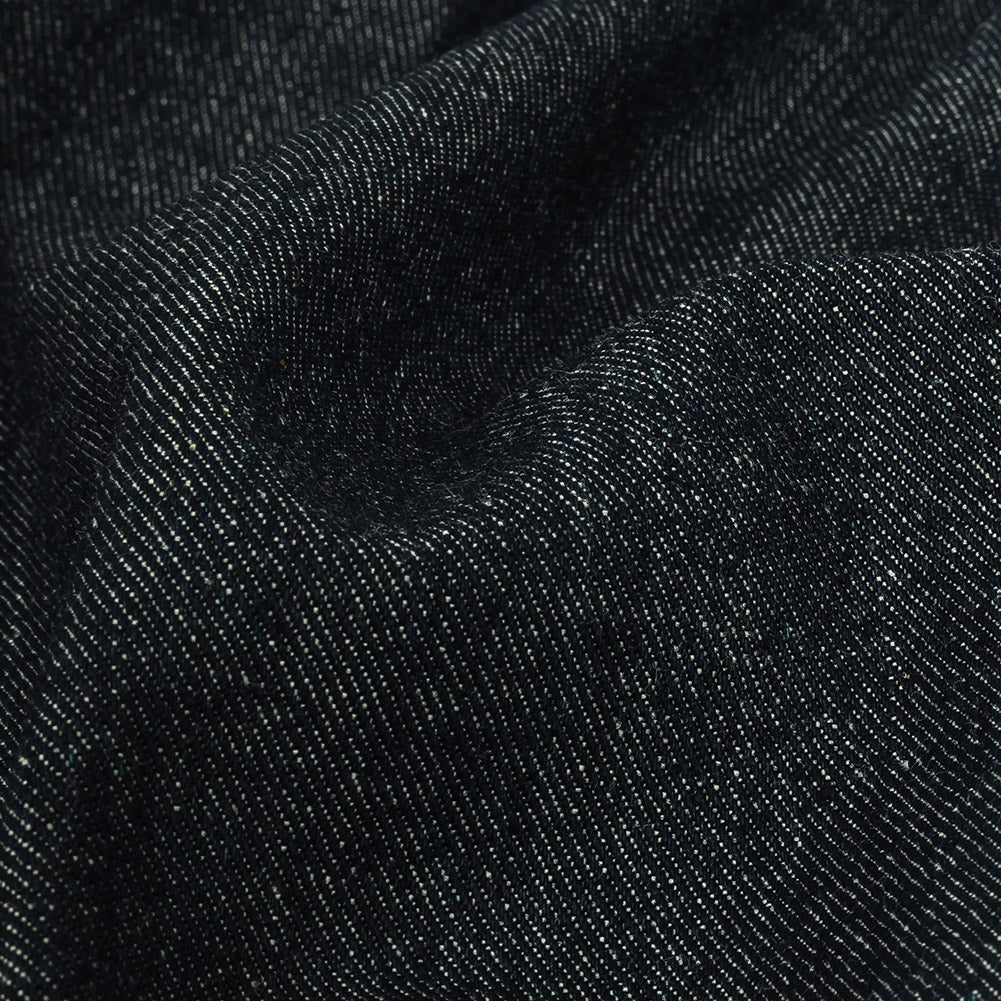 Heavyweight Bright Navy Cotton Denim Twill with Give Detail