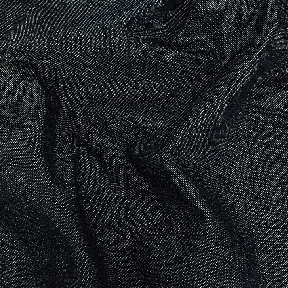 Heavyweight Bright Navy Cotton Denim Twill with Give