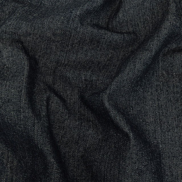 Heavyweight Bright Navy Cotton Denim Twill with Give
