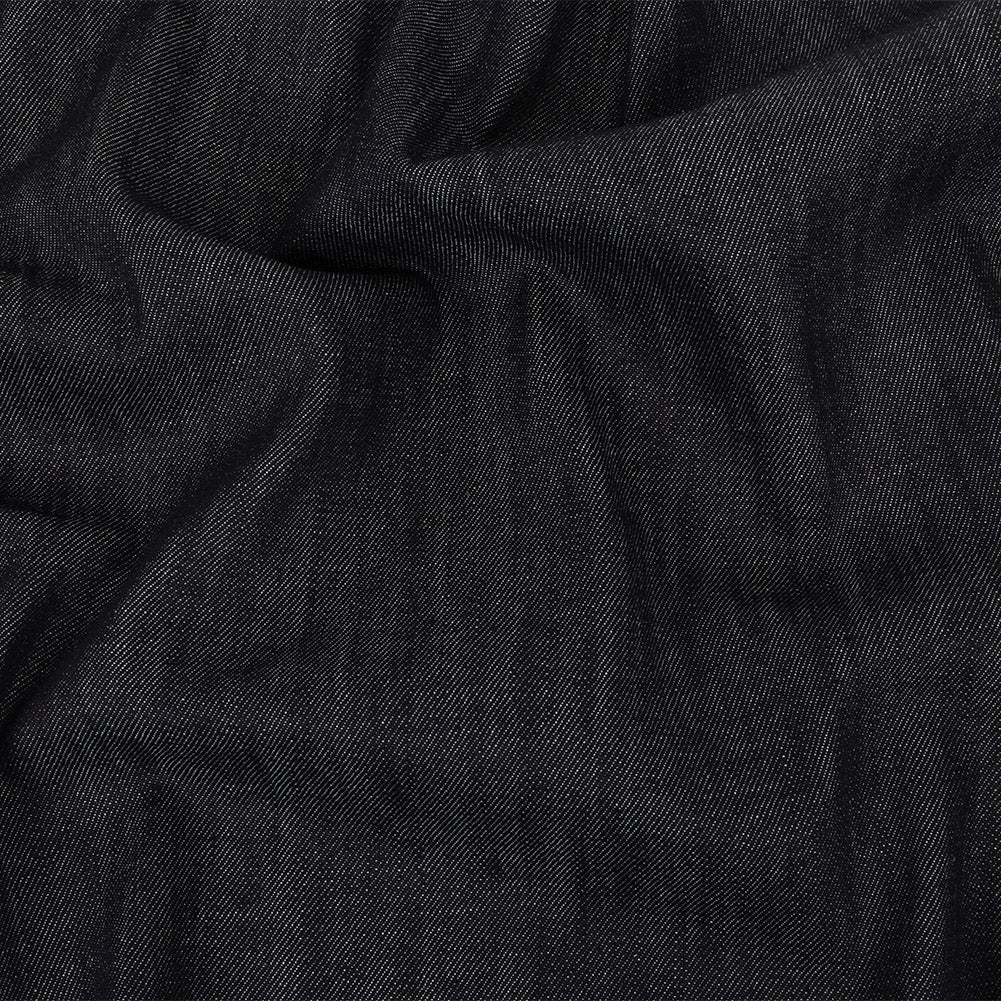 Lightweight Indigo Stretch Cotton Denim Twill