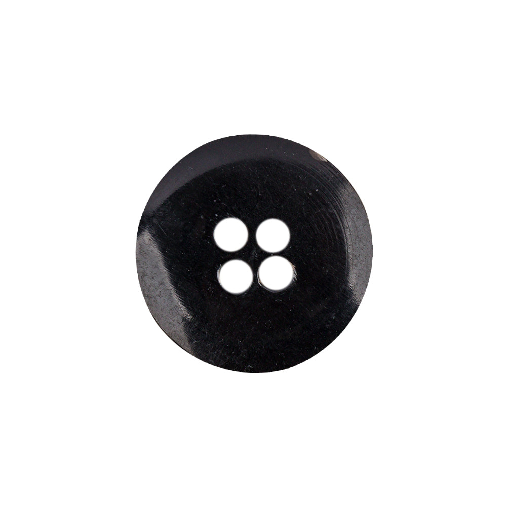 Black Horn Button - 32L/20mm Detail