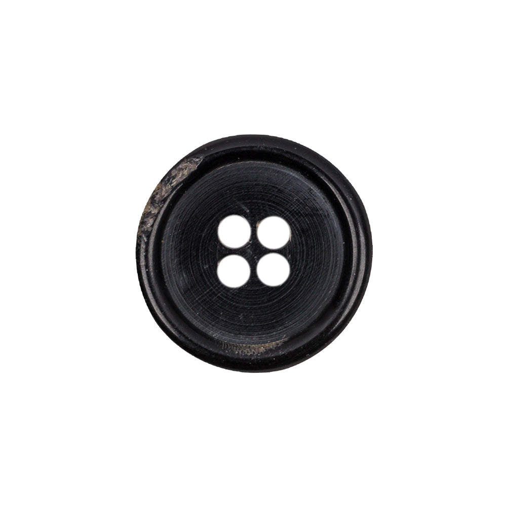 Black Horn Button - 32L/20mm