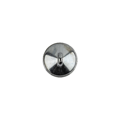 Vintage Swarovski Crystal AB and Silver Cone-Shaped Shank Back Button - 17L/10.5mm Detail
