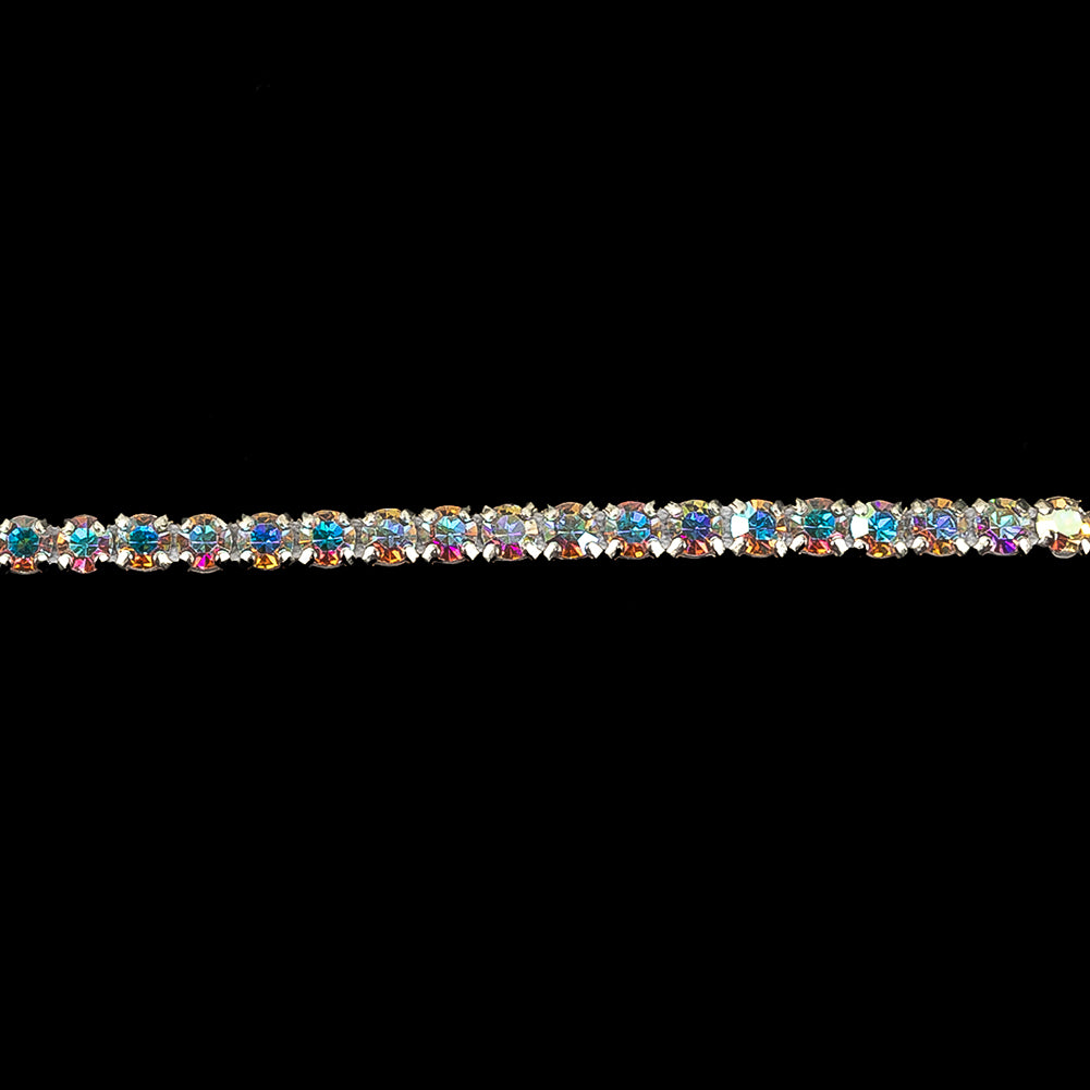 Vintage Swarovski One Row Crystal AB Rhinestone Trimming - 0.1875" Detail