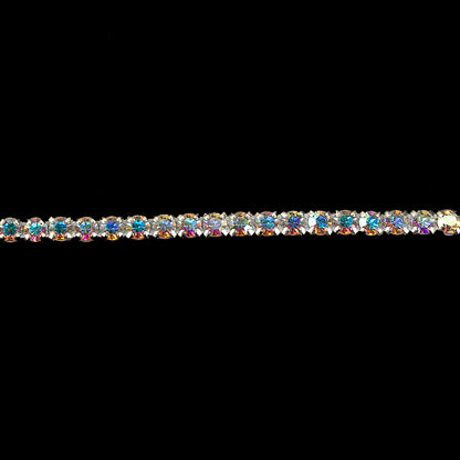 Vintage Swarovski One Row Crystal AB Rhinestone Trimming - 0.1875" Detail