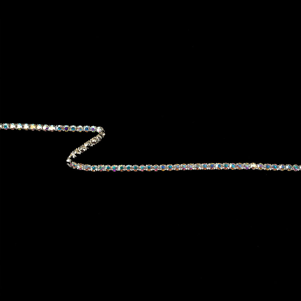 Vintage Swarovski One Row Crystal AB Rhinestone Trimming - 0.1875"