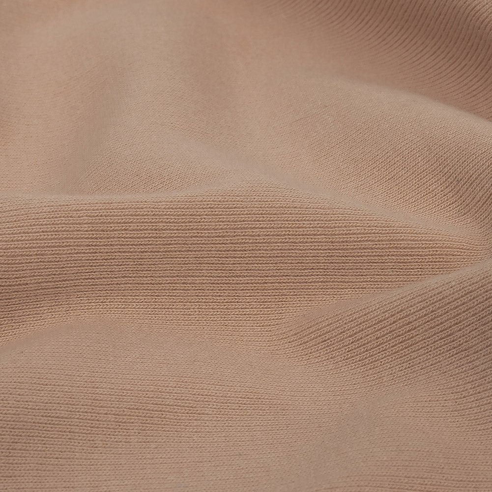 Helmut Lang Dusty Rose 1x1 Tubular Cotton Ribbed Knit Detail