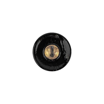 Vintage Gunmetal Classical Shank Back Glass Button - 22L/14mm Detail