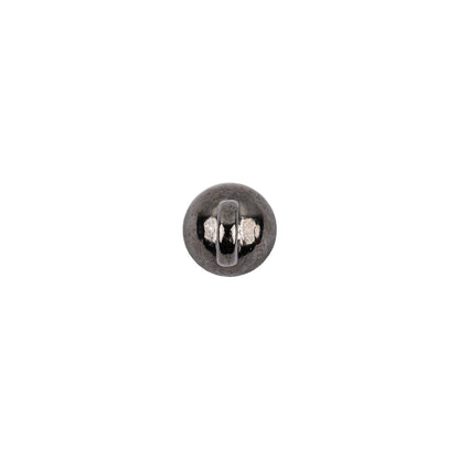Spherical Silver Ball Shank Back Button - 12L/7.5mm Detail