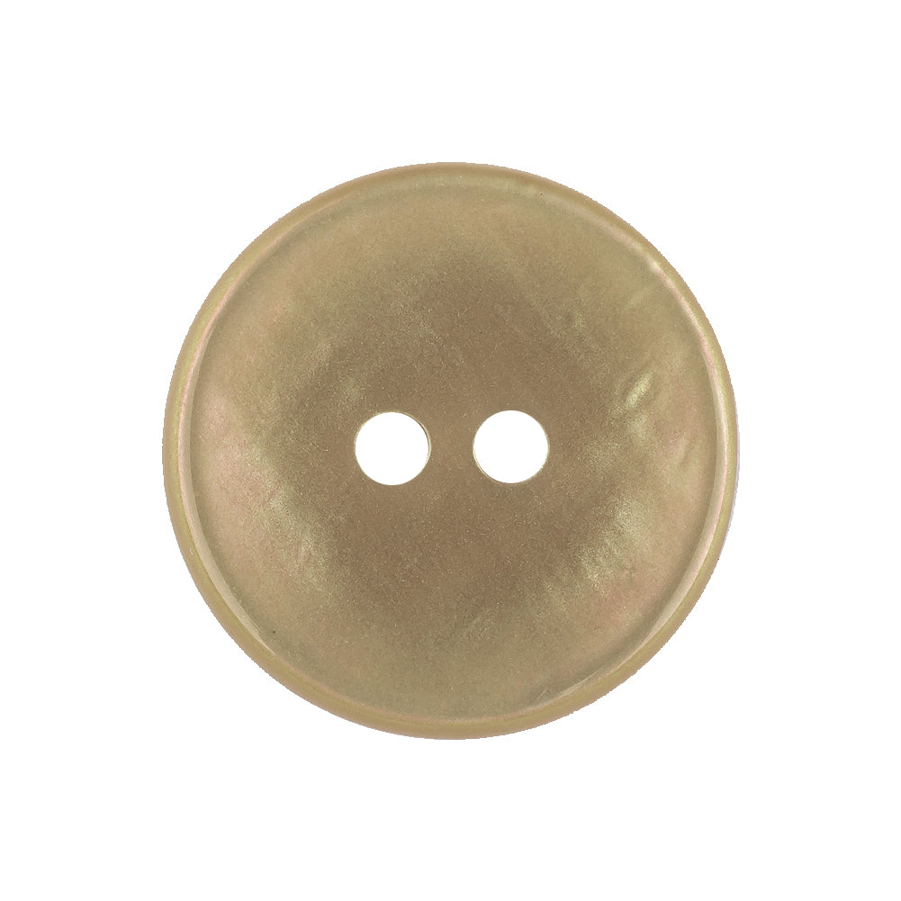 Eggshell, Peridot and Pink Iridescent 2-Hole Shallow Plate Button - 40L/25.5mm