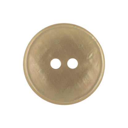 Eggshell, Peridot and Pink Iridescent 2-Hole Shallow Plate Button - 40L/25.5mm