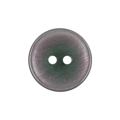 Gunmetal, Purple and Cilantro Iridescent 2-Hole Shallow Plate Button - 36L/23mm