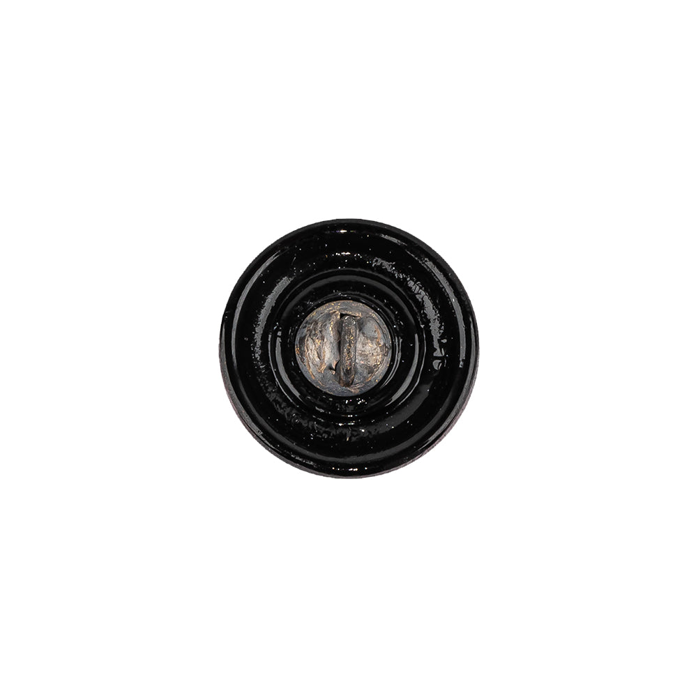 Vintage Amethyst Floral Shank Back Glass Button - 22L/14mm Detail