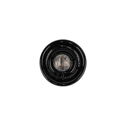 Vintage Amethyst Floral Shank Back Glass Button - 22L/14mm Detail