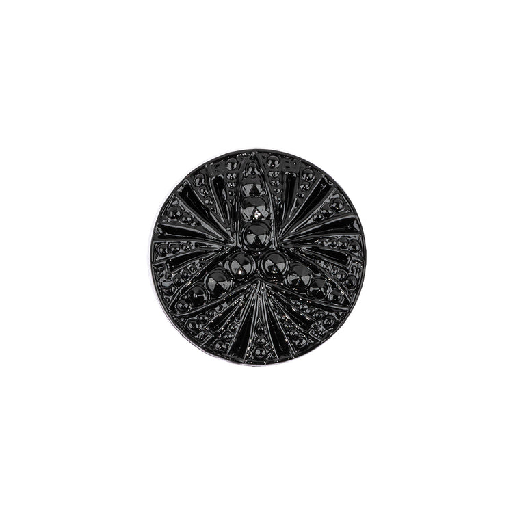 template--25130090922057__main-Vintage Black Classical Shank Back Glass Button - 28L/18mm