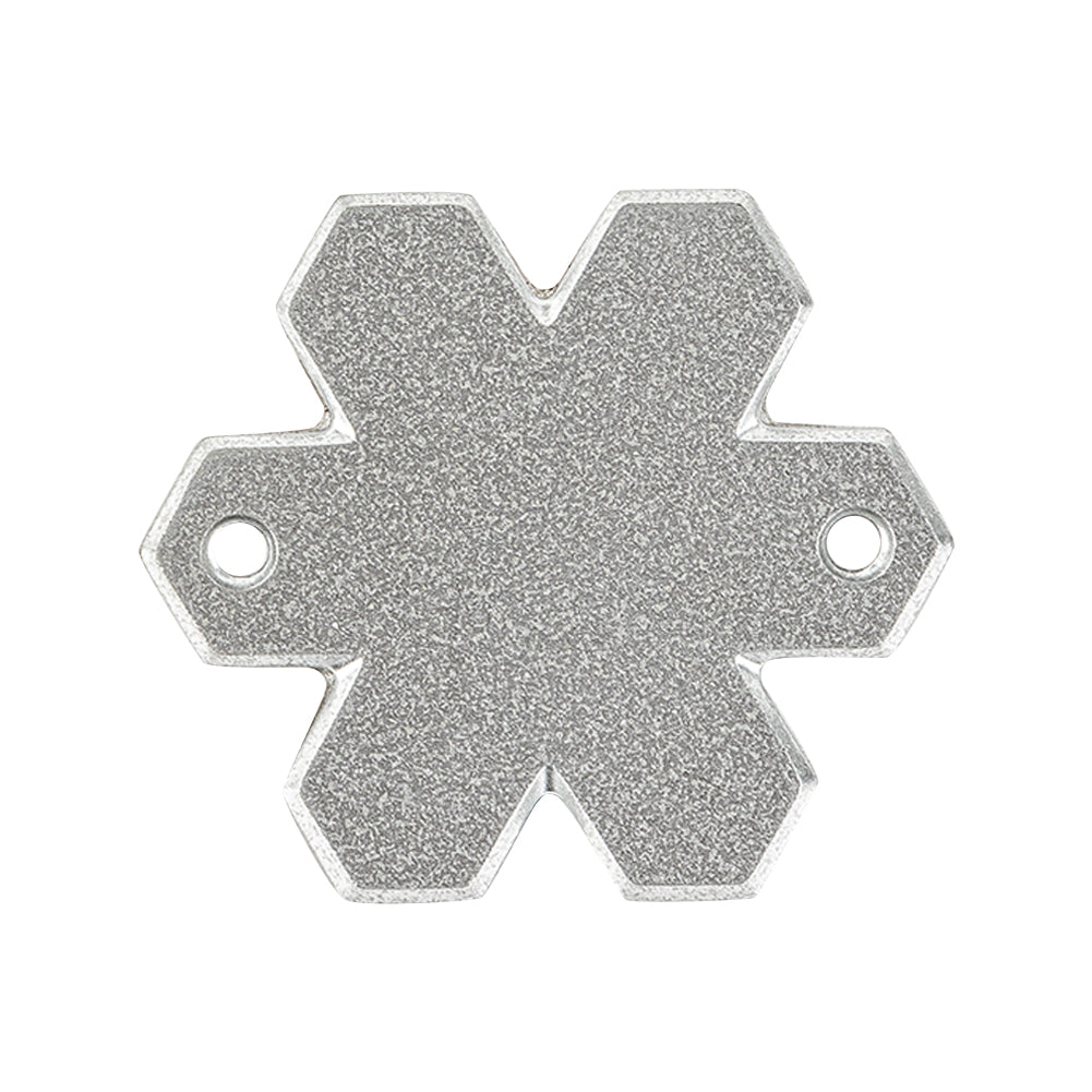 Vintage Swarovski Vitrail Medium Snowflake Sew-On Rhinestone - 30mm Detail