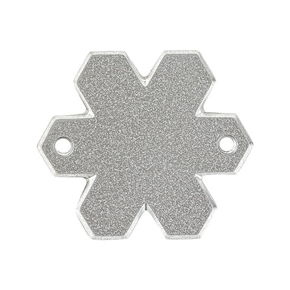 Vintage Swarovski Vitrail Medium Snowflake Sew-On Rhinestone - 30mm Detail