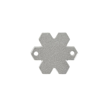 Vintage Swarovski Vitrail Medium Snowflake Sew-On Rhinestone - 20mm Detail