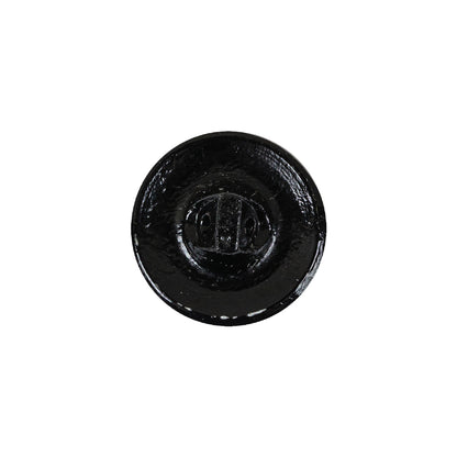 Vintage Jet Faceted Shank Back Glass Button - 28L/18mm Detail