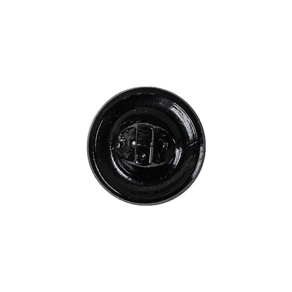 Vintage Jet Faceted Shank Back Glass Button - 25L/16mm Detail