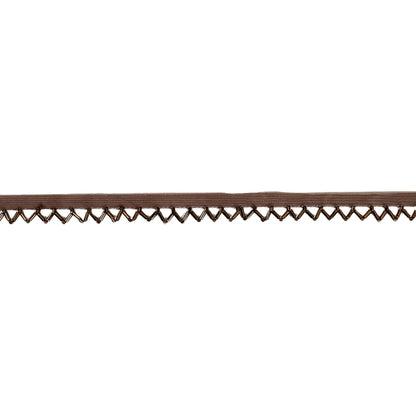 Vintage Bronze and Brown Scalloped Beaded Fringe Trim - 0.5"