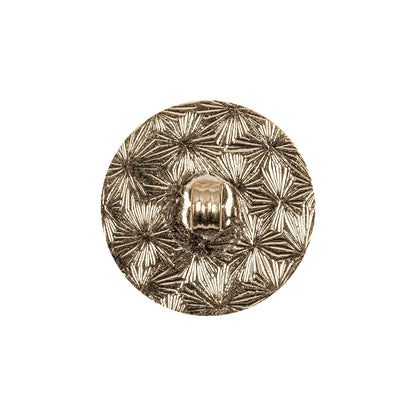Vintage Crystal Rhinestones and Gold Metal Sawtooth Edge Shank Back Button With No Center - 34L/21.5mm Detail