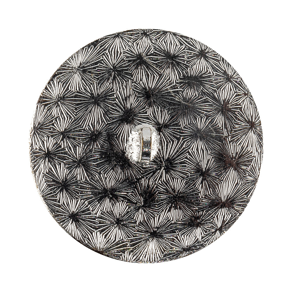 Vintage Swarovski Pearl, Crystal Rhinestones and Silver Metal Shank Back Button - 54L/34mm Detail