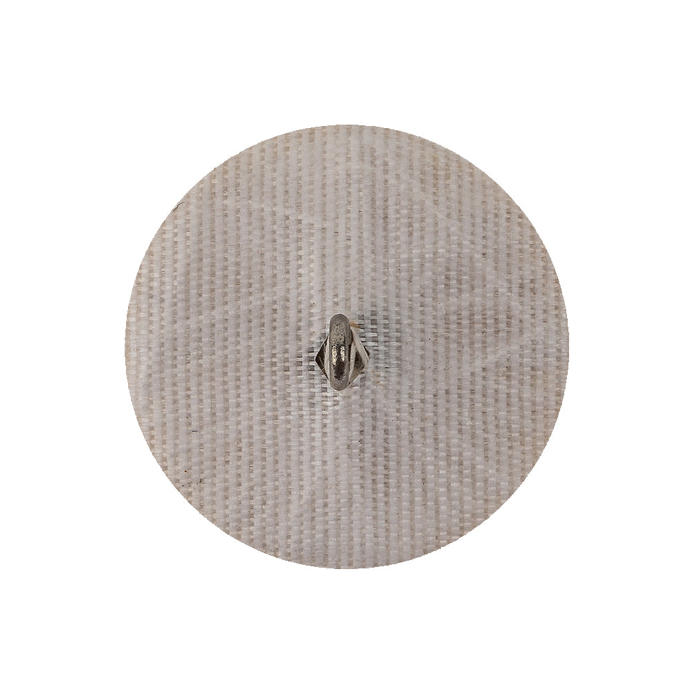 Vintage White Chop Beaded Dome Shaped Shank Back Button - 40L/25.5mm Detail