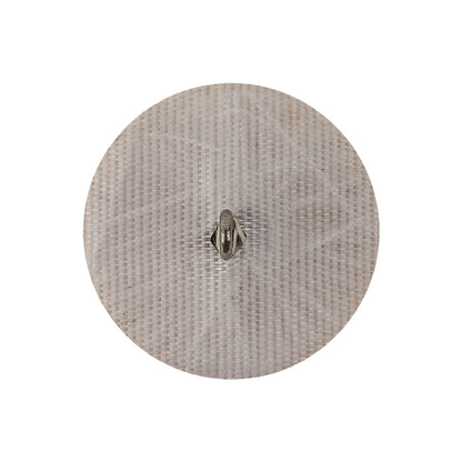 Vintage White Chop Beaded Dome Shaped Shank Back Button - 40L/25.5mm Detail