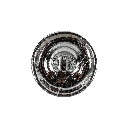Vintage Twist Glass Shank Back Button with Silver Backing - 34L/21.5mm Detail