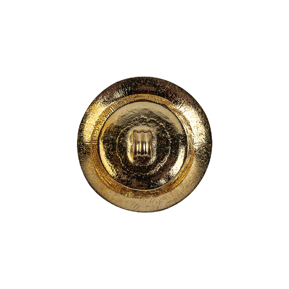 Vintage Ruby and Gilt Shank Back Metal Button - 32L/20mm Detail