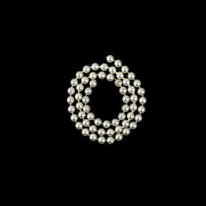 Vintage Lacquer White Iridescent Pearl Trimming - 8mm Full