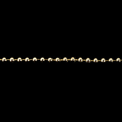 Vintage Gold Pearl Plastic Chain Trimming - 4mm Detail