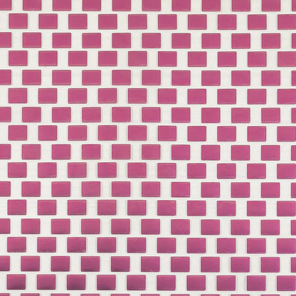 Vintage Metallic Pink Square Bricks Iron-On Film - 4" Detail