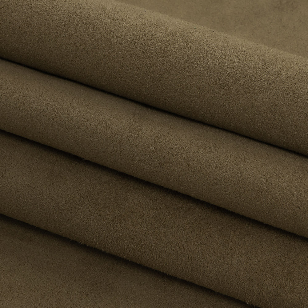 Italian Military Olive Faux Ultrasuede Folded