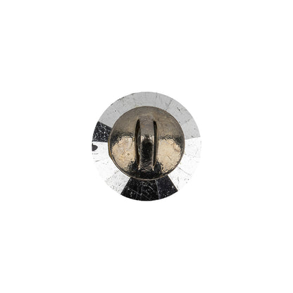 Vintage Swarovski Vitrail Medium and Silver Shank Back Button - 22L/14mm Detail