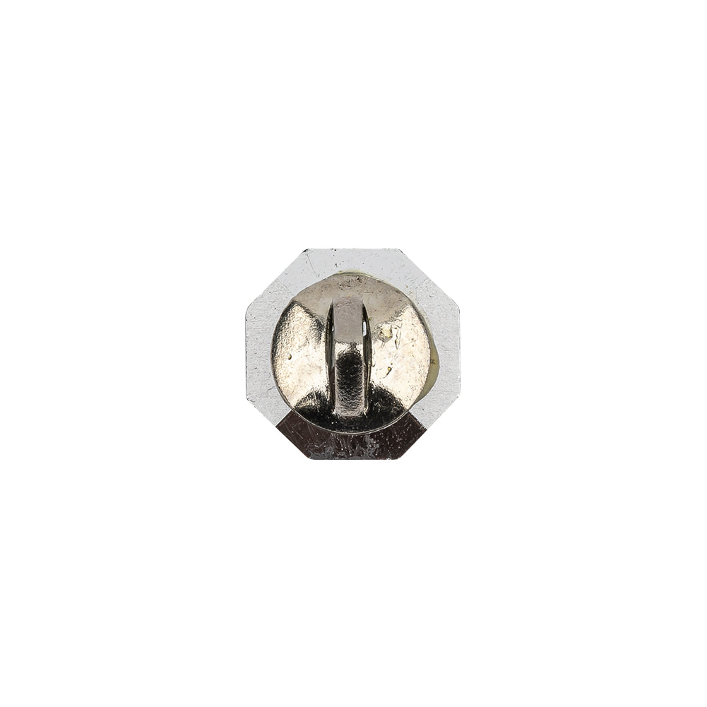 Vintage Swarovski Crystal and Silver Shank Back Button - 20L/12.5mm Detail