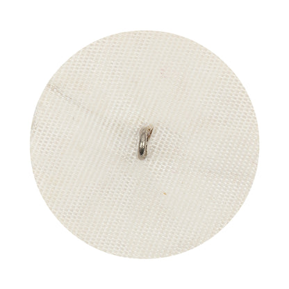 Vintage Lucent White Chop Beaded Dome Shaped Shank Back Button - 52L/33mm Detail