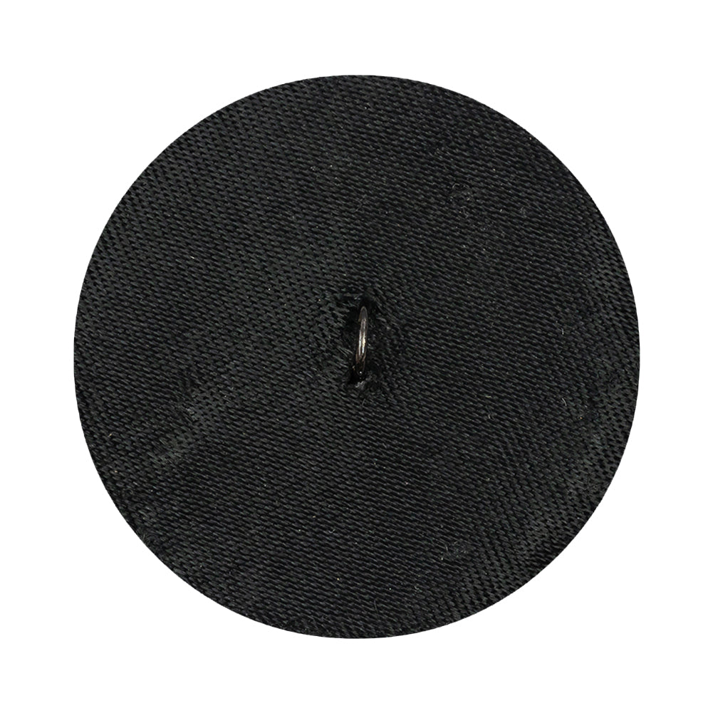 Vintage Black Chop Beaded Dome Shaped Shank Back Button - 52L/33mm Detail