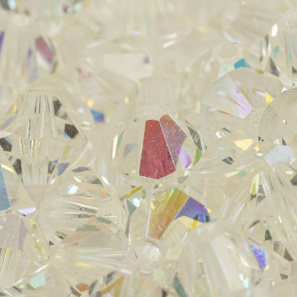 Vintage Crystal AB Bicone Rhinestone Beads - Detail - Image 6 of 8