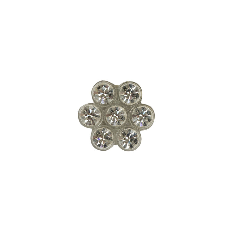 template--25130090922057__main-Vintage Crystal Rhinestones Transparent Daisy Shank Back Button - 20L/12.5mm