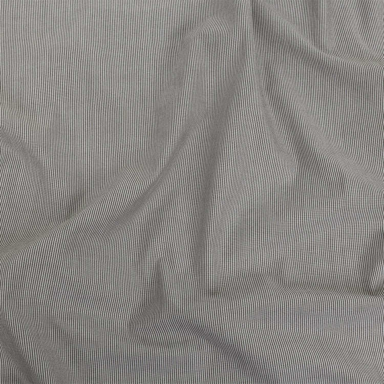 template--25130090922057__main-Gray and Tofu Hairline Stripe Stretch Cotton Shirting