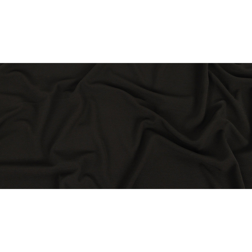 Dark Chocolate Stretch Polyester Crepe Knit Full