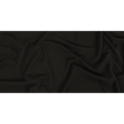 Dark Chocolate Stretch Polyester Crepe Knit Full