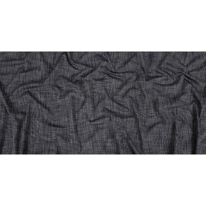 Bright Navy Striated Viscose Shirting Full